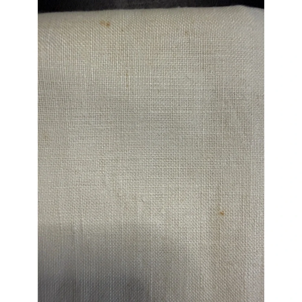 Leacock Tea Setting NT-21 Vintage Cream Linen Tablecloth and Napkins Set - Picture 9 of 9
